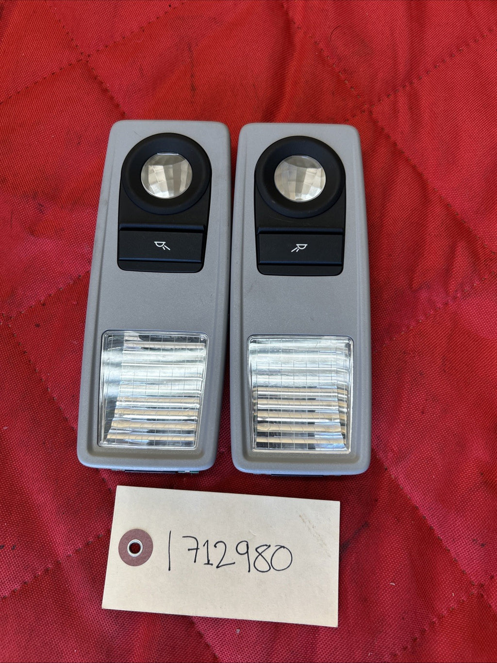 BMW 11-17 F25 X3 REAR RIGHT/LEFT PASSANGER INTERIOR READING LIGHT 9215624 GREY