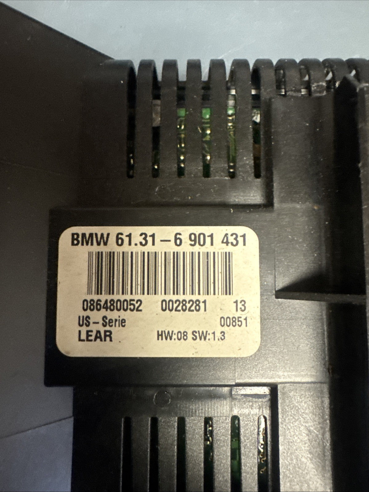 BMW 99-06 E46 3 SERIES HEADLIGHT CONTROL SWITCH+LIGHT MODULE OEM 6901431