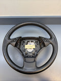 BMW 2004-2010 E60 3 SPOKE BLACK LEATHER STEERING WHEEL OEM 6079000
