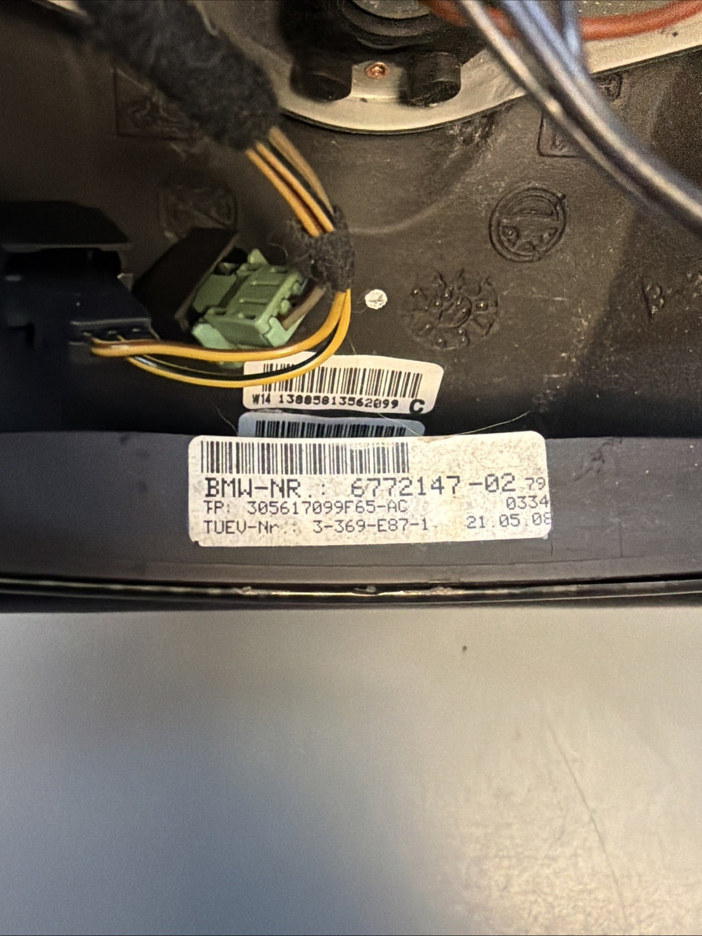 07-11 OEM BMW E82 E90 E92 E93 X1 328 335 Sport Leather Steering Wheel 6772147