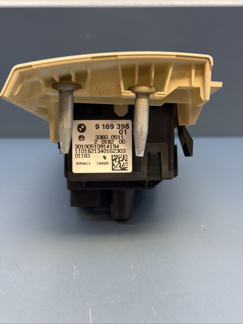 06-11 BMW E90 E92 328i 335d Headlight Control Switch Unit Beige 9169398 OEM