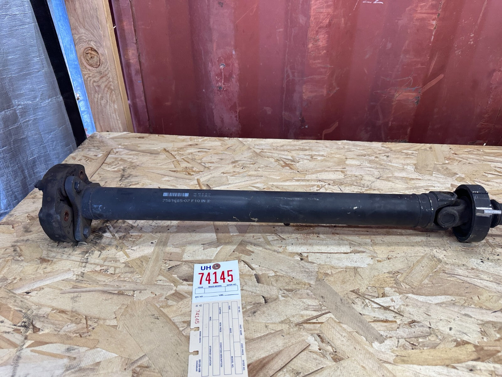 OEM BMW REAR DRIVESHAFT FITS AUTOMATIC 2007-2018 E91 F10 F06 335 535 640 7589685