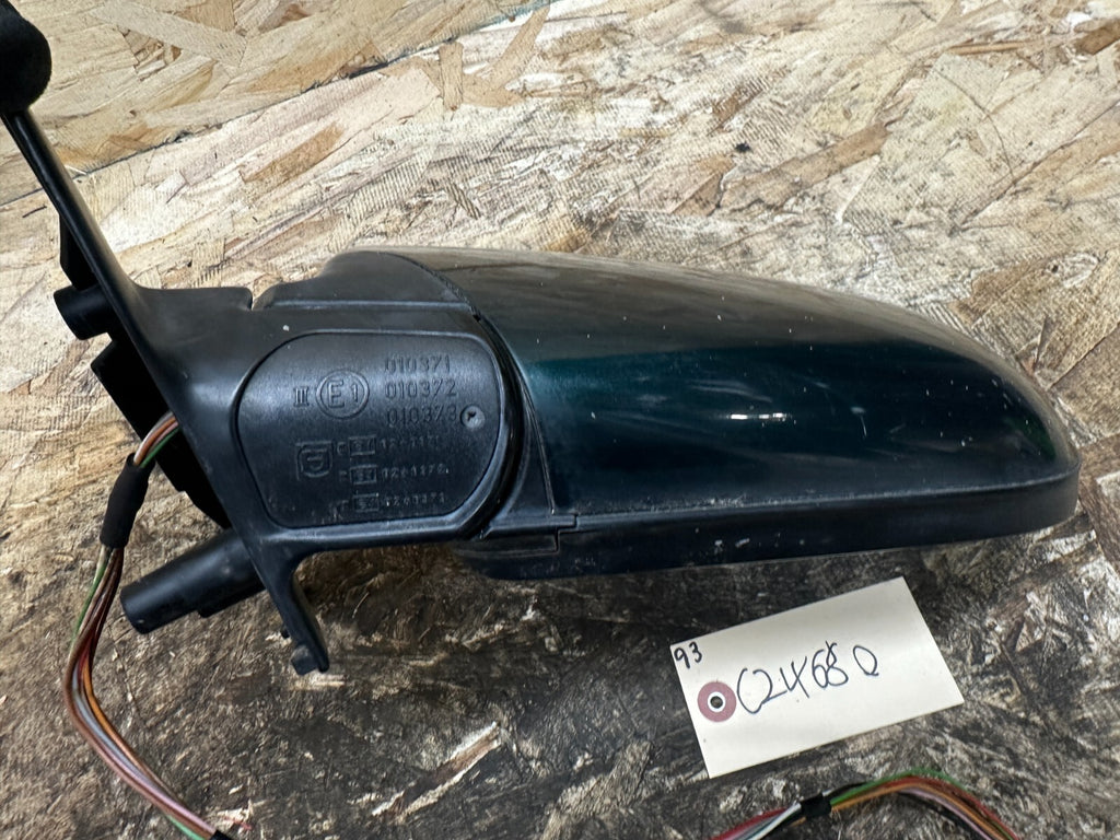 BMW 1995-2001 E38 7 SERIES GREEN DRIVER SIDE MIRROR OEM 010371