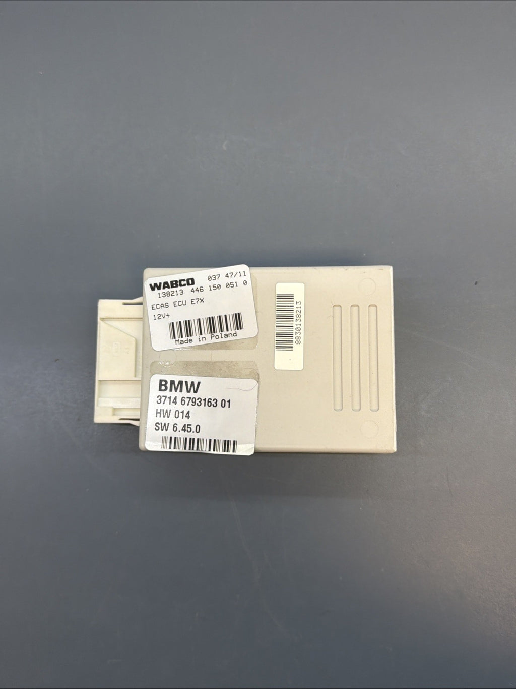 2007 - 2014 BMW E70 E71 X5 X6 ECAS AIR SUSPENSION CONTROL MODULE 6793163