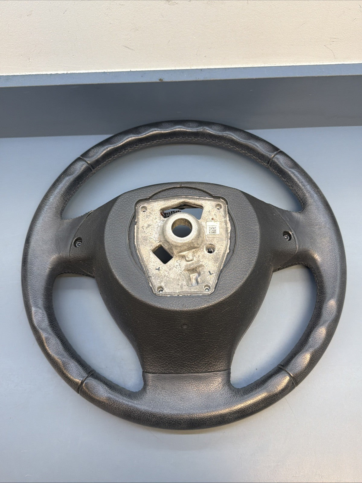 11-16 BMW 528i 535i 550i F10 Black Leather Steering Wheel OEM 9229479