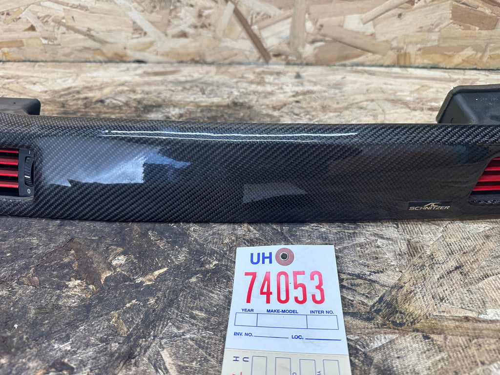 BMW 2008-2013 E90 3 SERIES RIGHT DASH VENT TRIM WOODGRAIN W CARBON WRAP 7132851