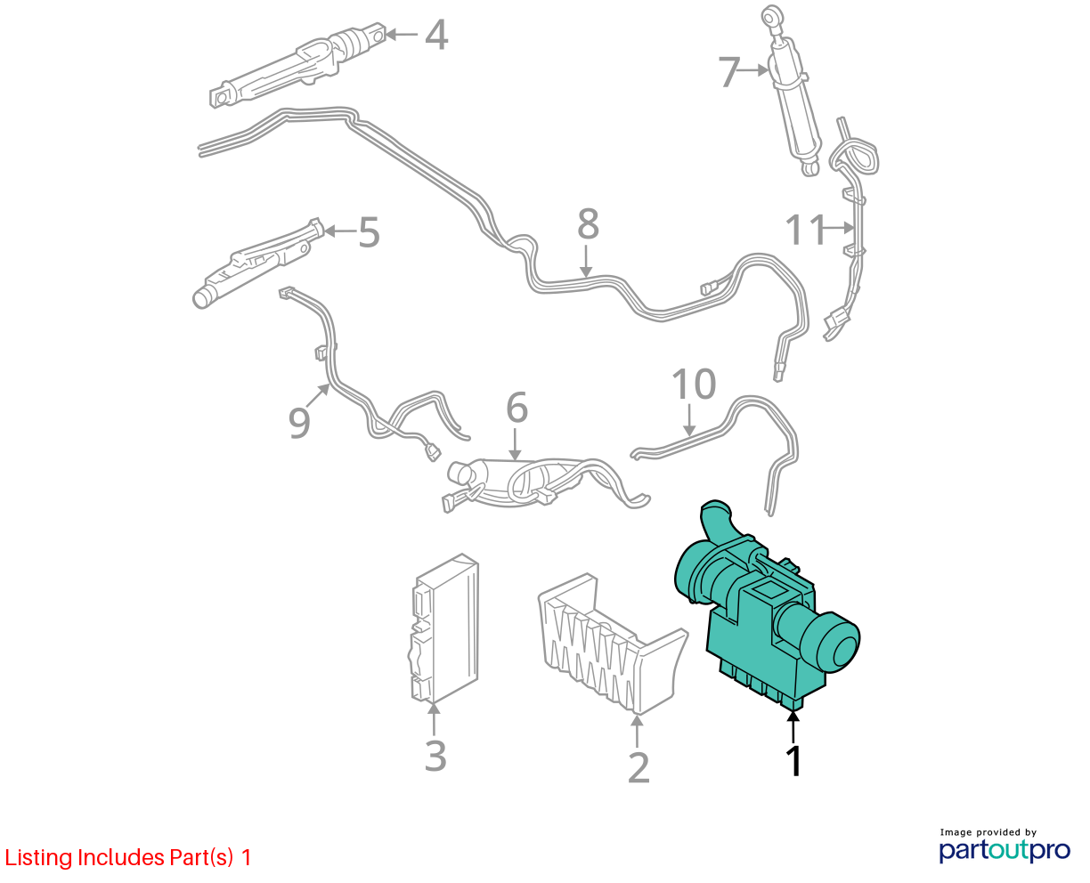07-13 OEM BMW E93 M3 335 Convertible Hardtop Roof Pump Hydraulic Motor 7128779