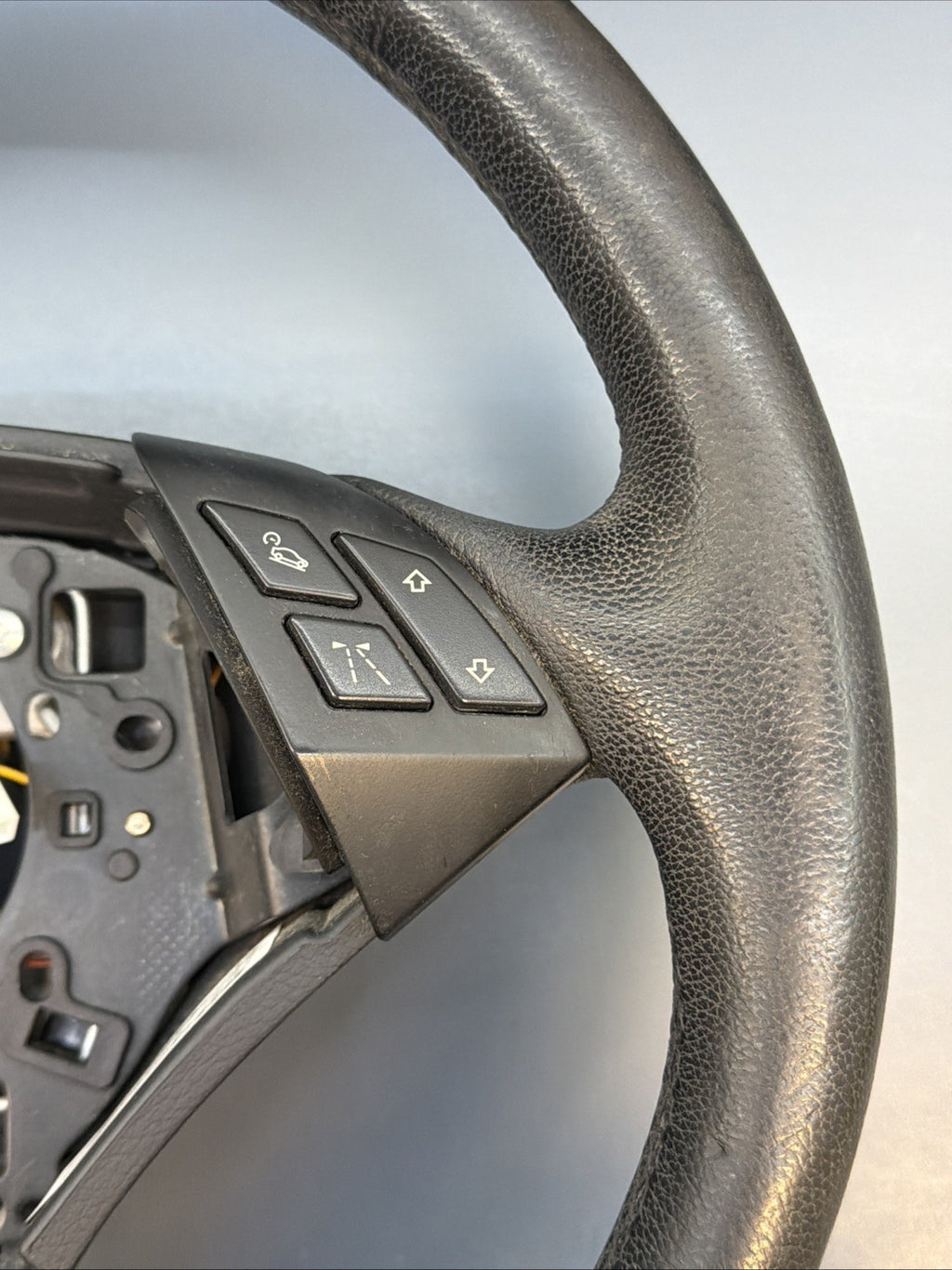 BMW 03-10 E60 5 SERIES SPORT BLACK LEATHER STEERING WHEEL OEM 11008818