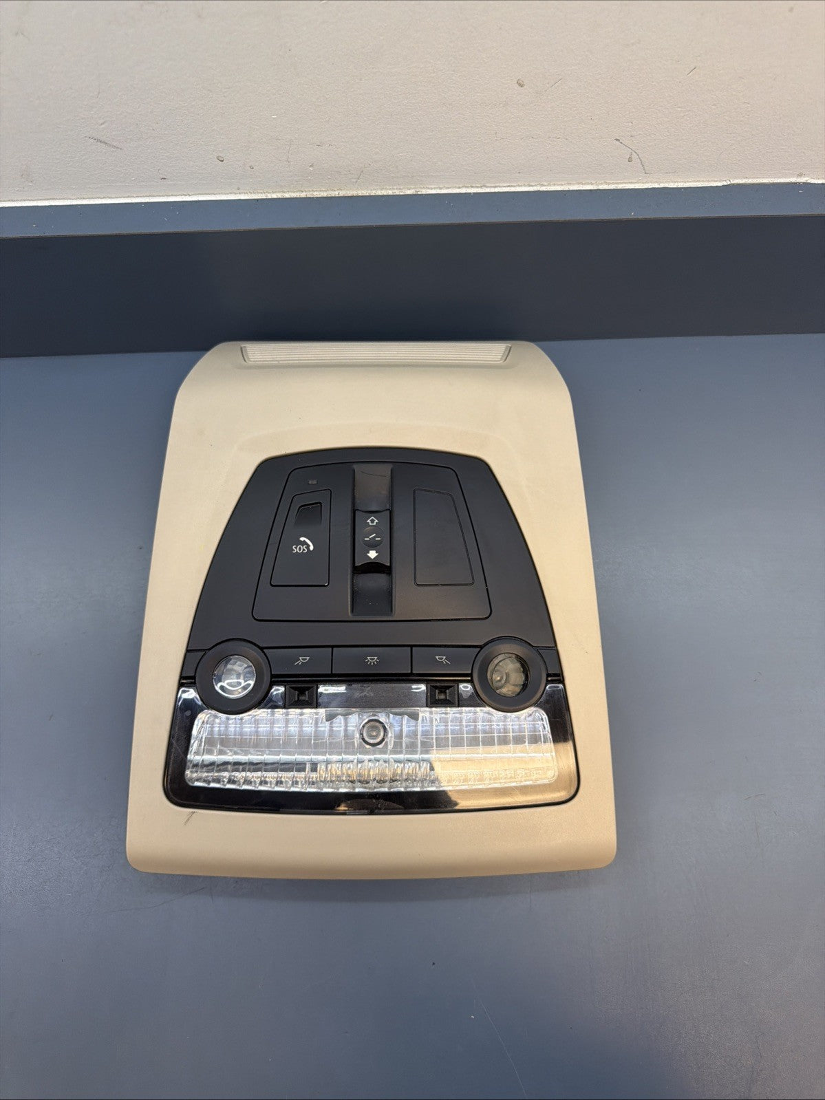 09-17 BMW F10 528i 750Li Front Overhead Dome Light Sunroof Switch BEIGE 9276232
