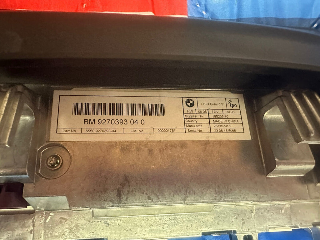 12-16 BMW 328i RADIO INFORMATION NAVIGATION DISPLAY SCREEN MONITOR DASH 9270393