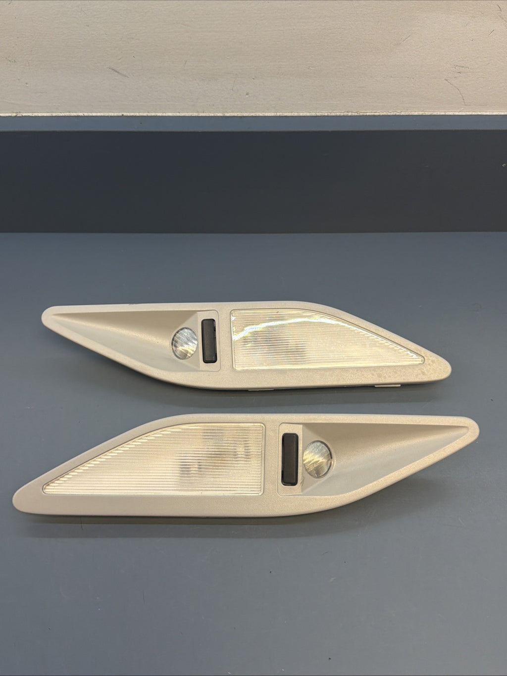 97-03 BMW E39 5 Series Left +Right Interior Pillar Light Gray 8363611 8363612