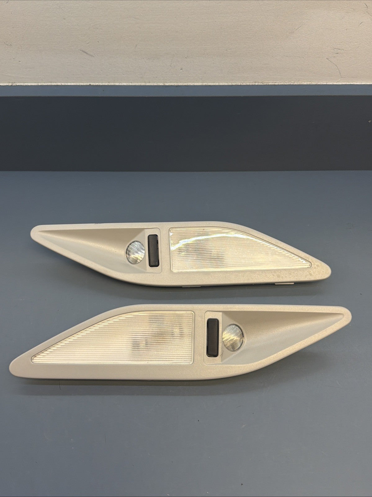 97-03 BMW E39 5 Series Left +Right Interior Pillar Light Gray 8363611 8363612