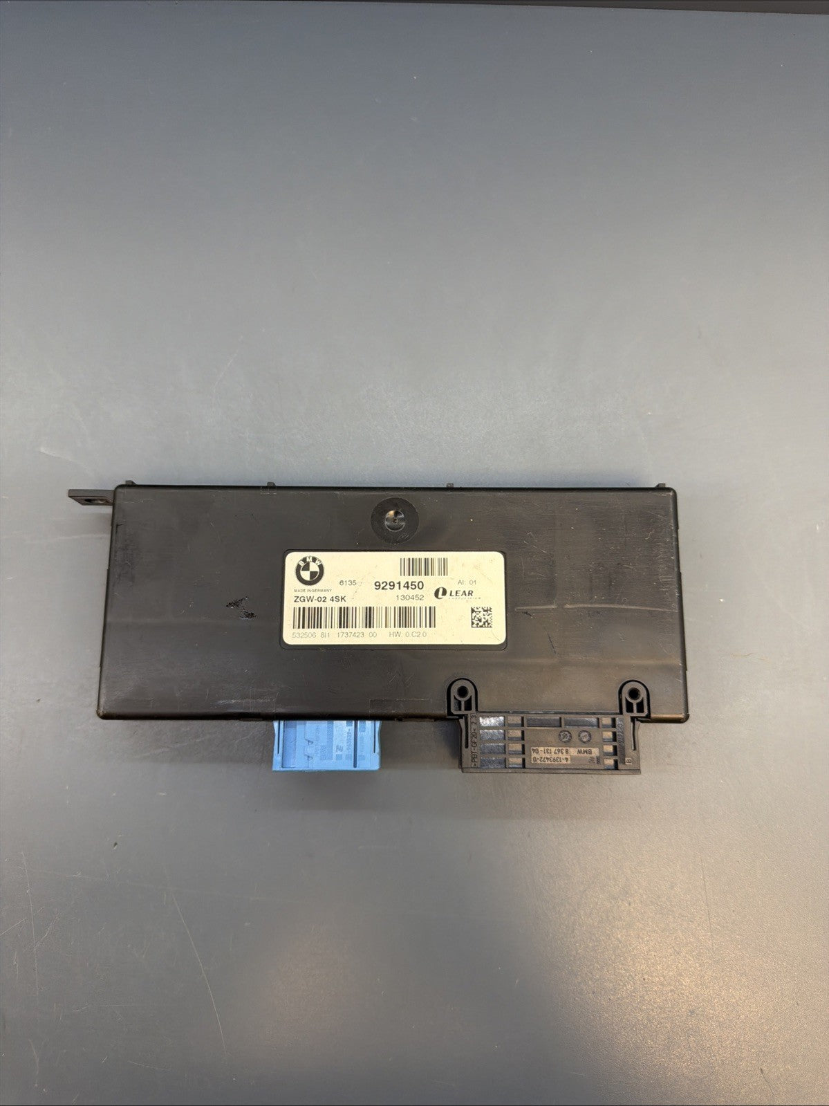 2011-2016 BMW 5 SERIES F10 CENTRAL GATEWAY THEFT LOCKING CONTROL MODULE 9291450