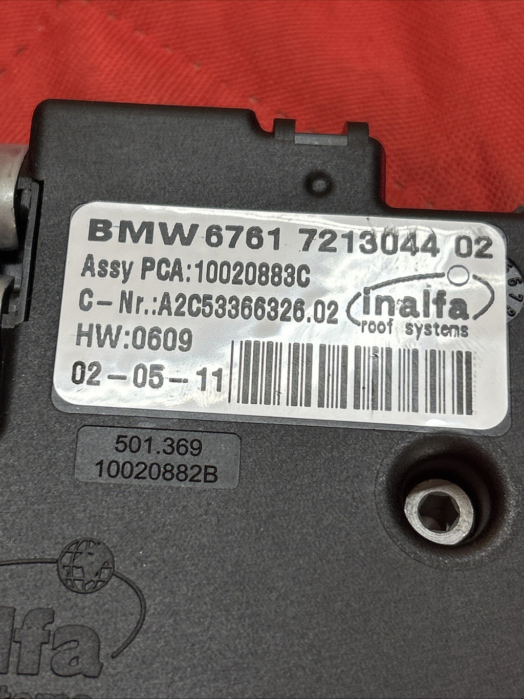 2011 2012- 2017 BMW X3 Overhead Sunroof Power Sliding Actuator Motor 7213044 OEM