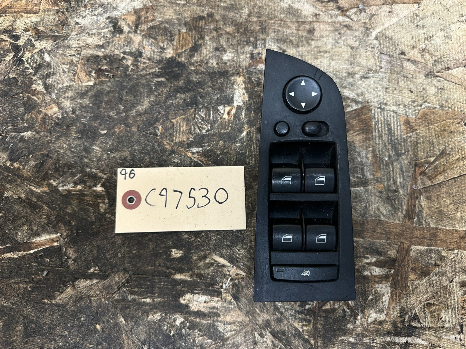 BMW 06-12 E90 LEFT DRIVER SIDE MASTER POWER WINDOW MIRROR SWITCHES OEM 9132135