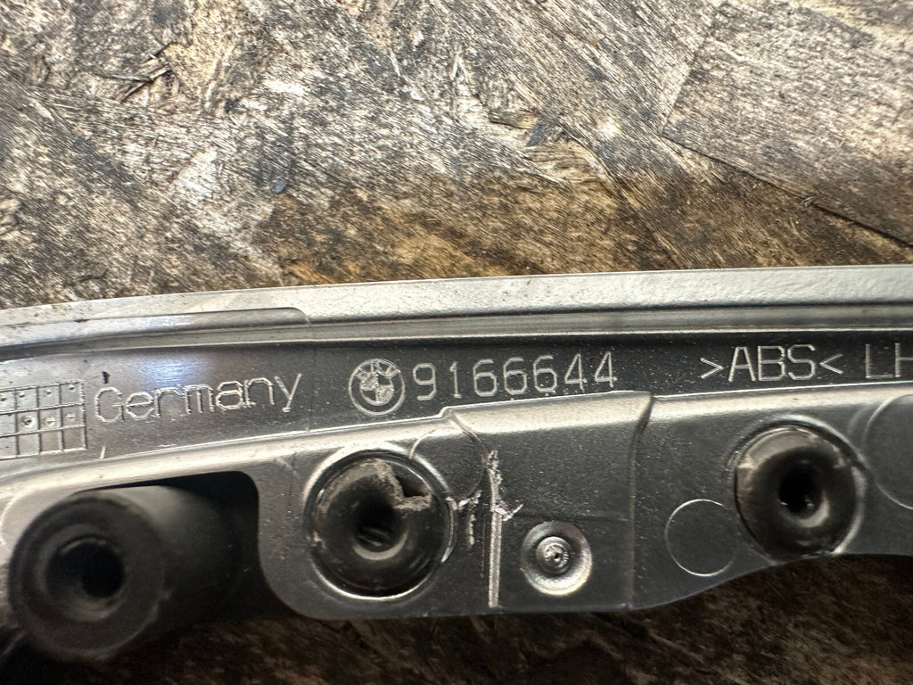 BMW 09-17 F10 5 SERIES HEADLIGHT CONTROL SWITCH TRIM PANEL ASH WOOD OEM 9192935