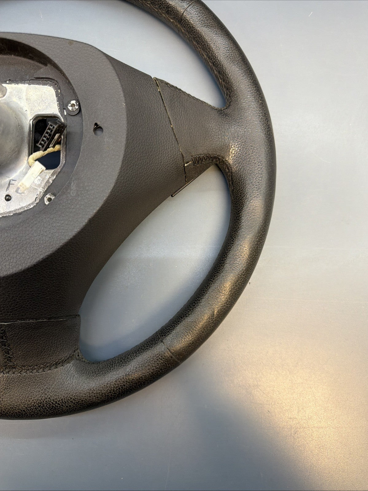 BMW 03-10 E60 5 SERIES SPORT BLACK LEATHER STEERING WHEEL OEM 11008818