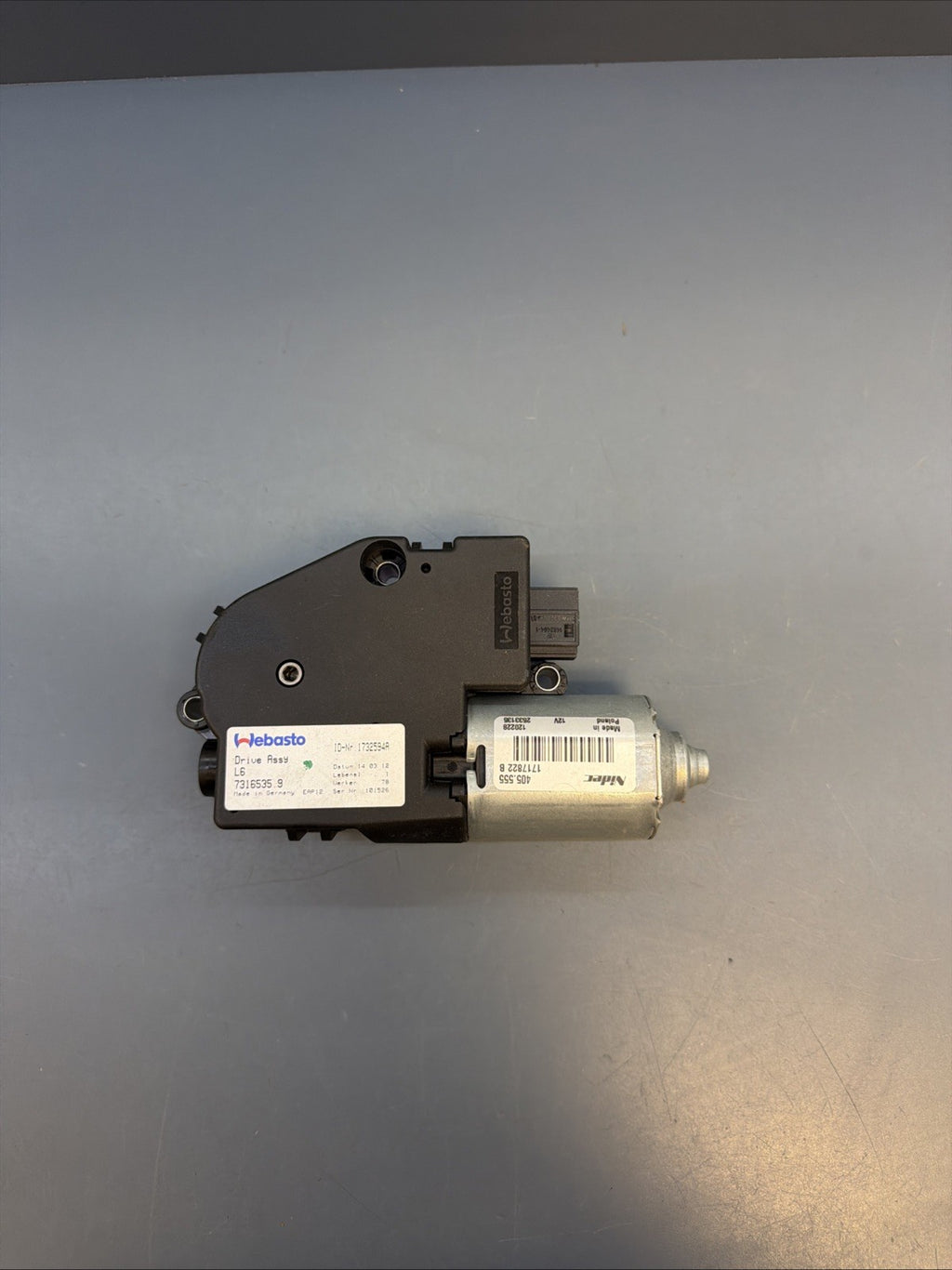 2011-2016 BMW 5-SERIES F10 528I 535I 550 SUNROOF MOTOR DRIVE UNIT 7316535 OEM