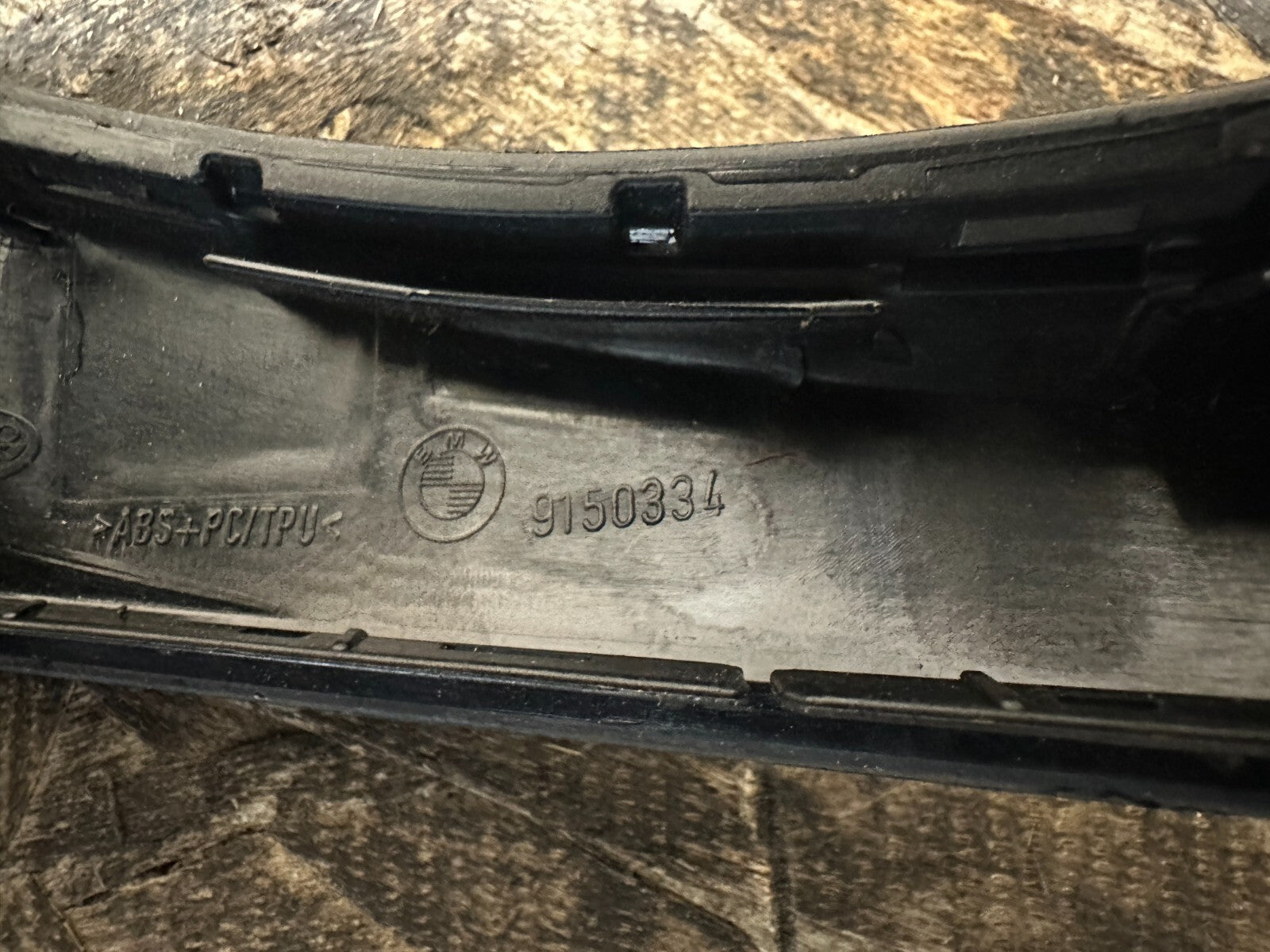 BMW 2006-2012 E90 REAR LEFT DRIVER INNER DOOR HANDEL TRIM BLACK OEM 9150333