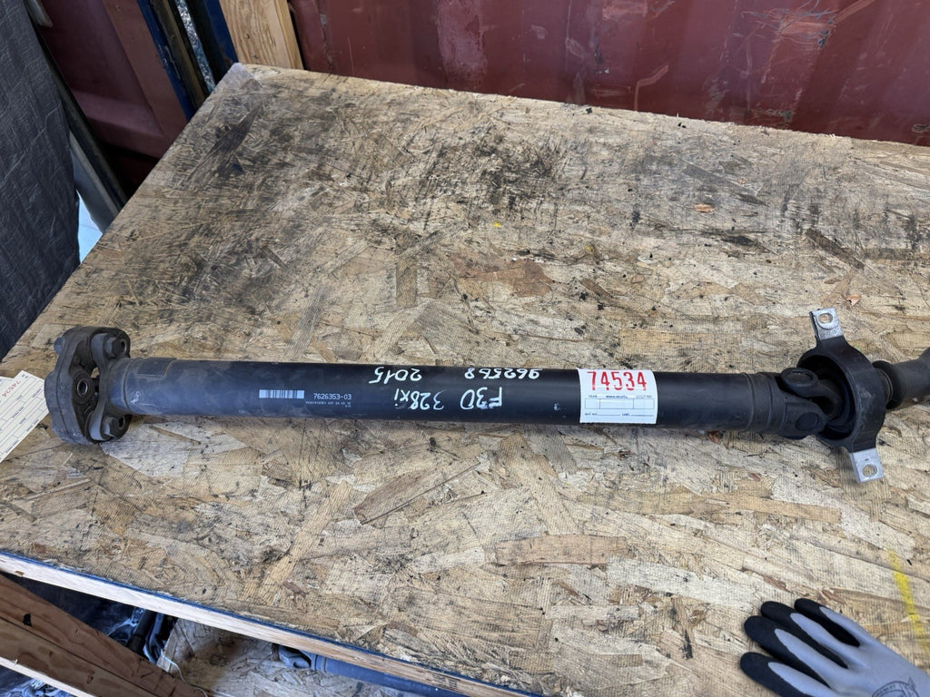 2013-2015 BMW 328I XDRIVE F30 2.0L - REAR Driveshaft / Propeller Shaft 7626353