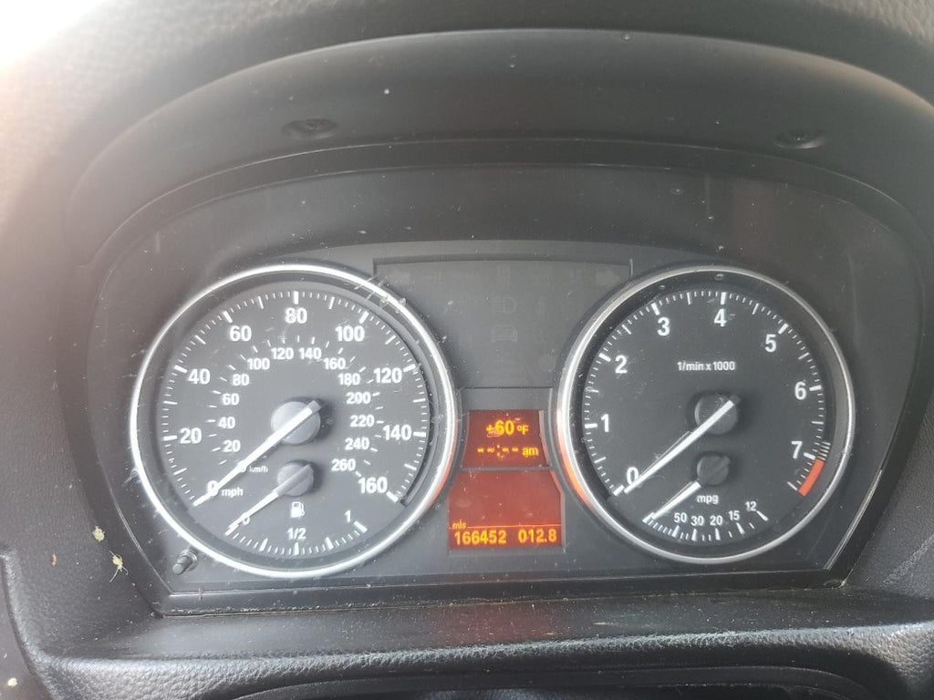 BMW 2006-2012 E90 3 SERIES SPEEDOMETER INSTRUMENT GAUGE CLUSTER MPH 9242367 166K