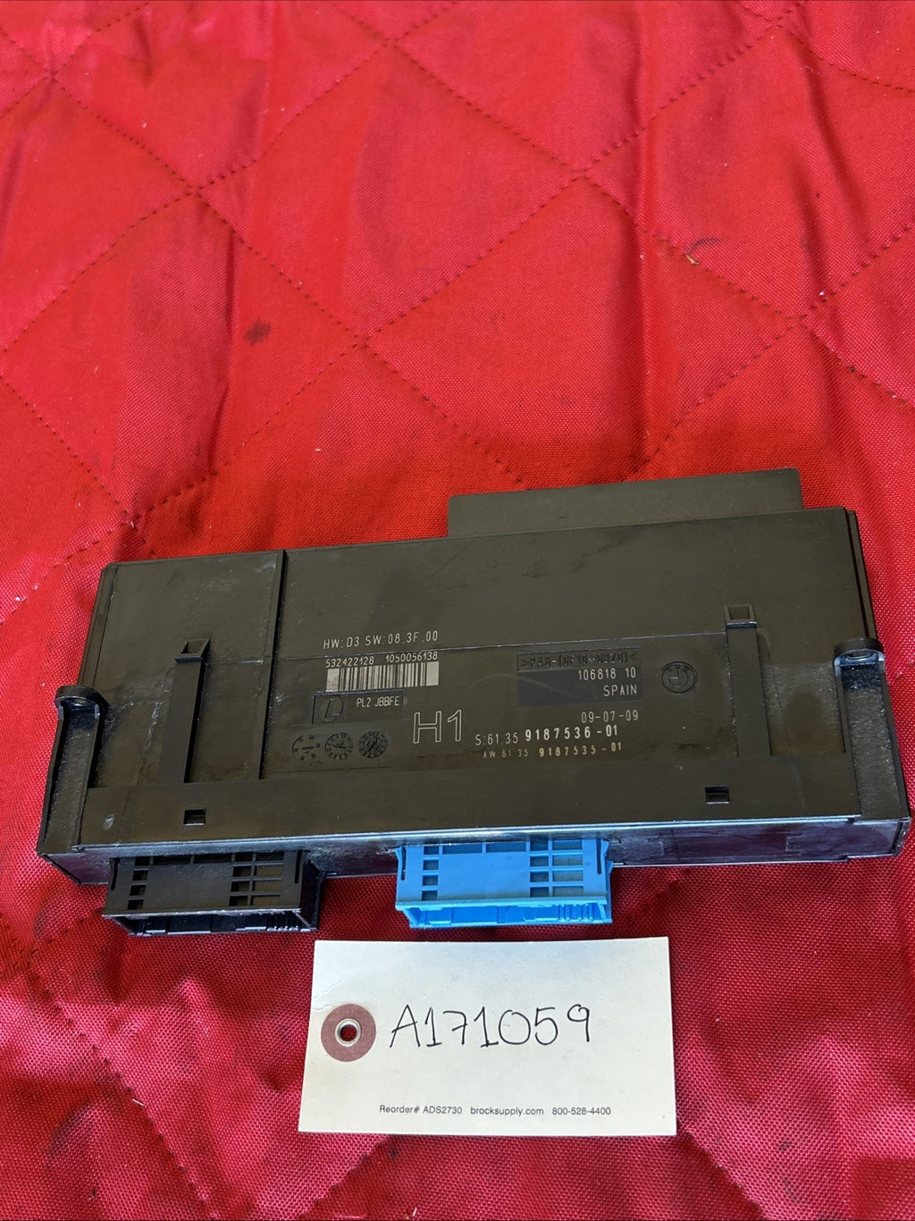 06-13 BMW E90 E92 E93 BCM Body Control Comfort Module L1 PL2 JBBFE 9187536 OEM