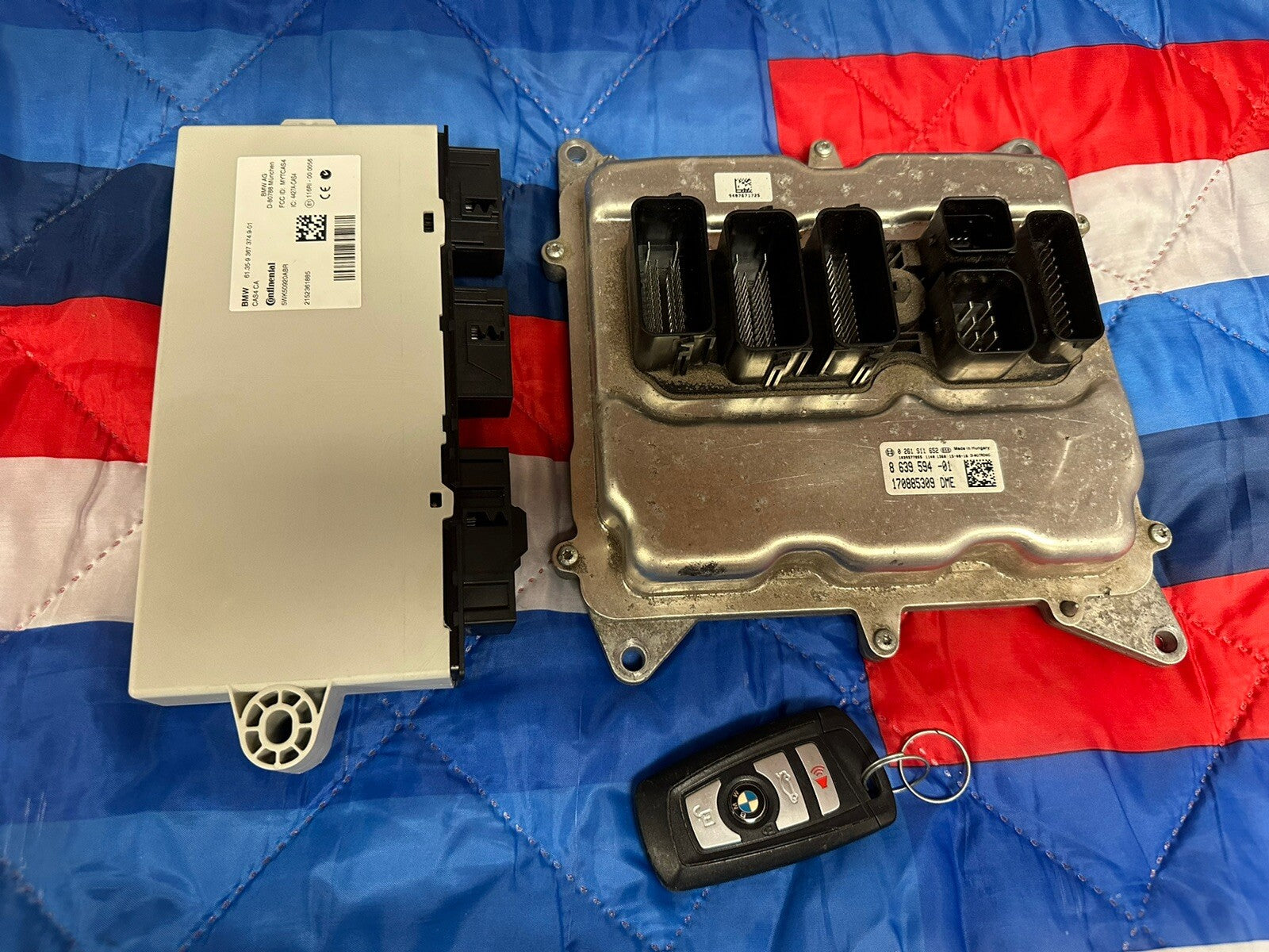 BMW X3 F25 2016  ECU DME CAS KEY SET 8639594 9367374