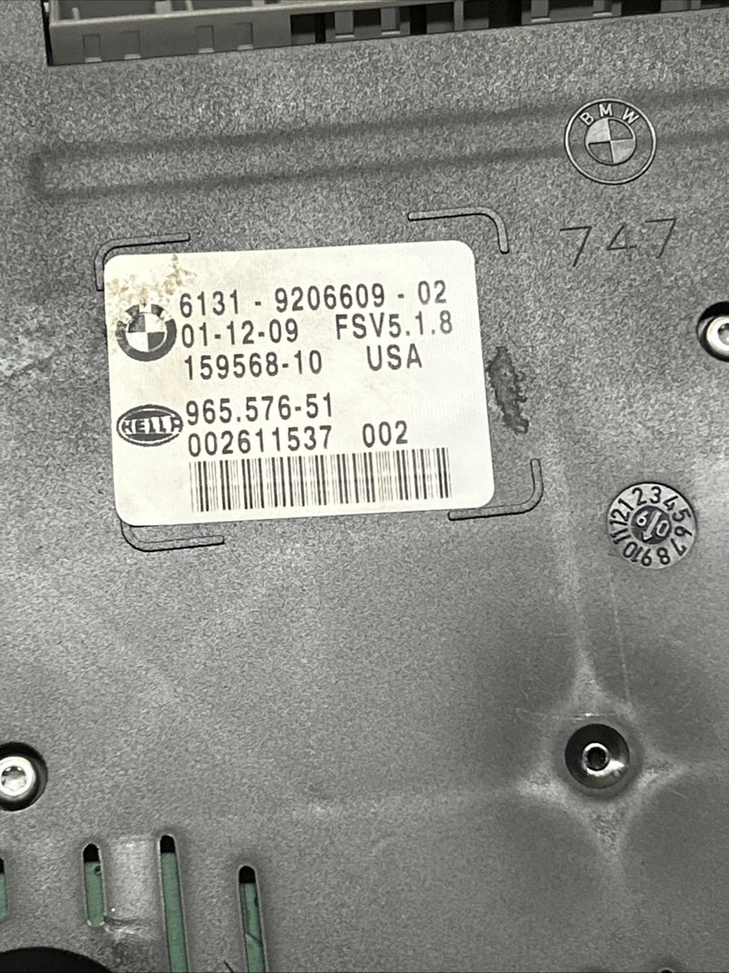 BMW E70 E71 X5 X6 FRONT OVERHEAD SUNROOF DOME SWITCH CONTROL UNIT OEM 9206609