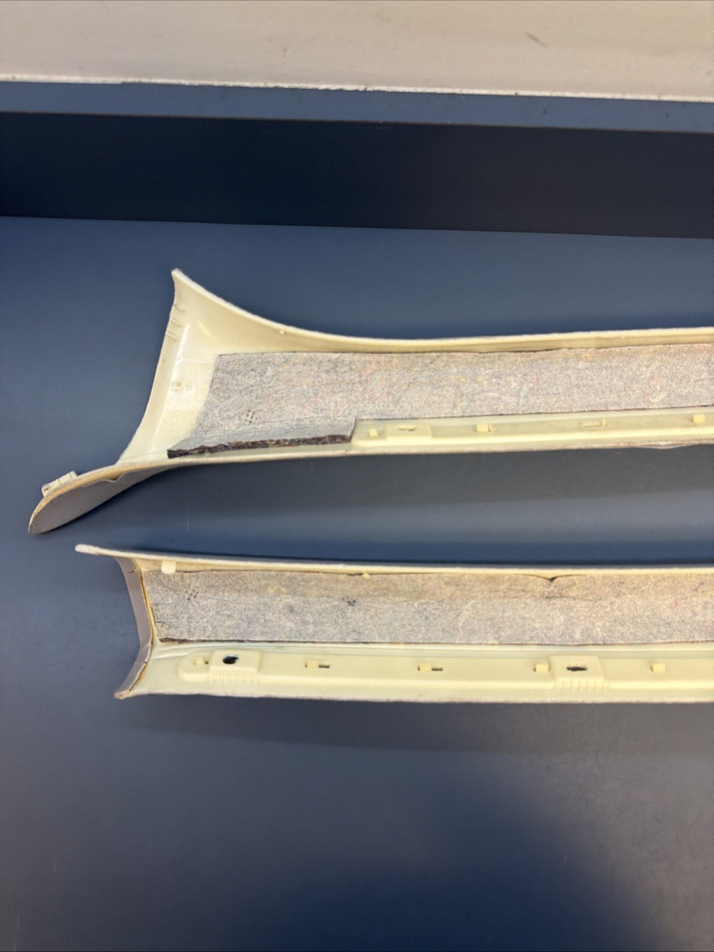 01-06 BMW E46 SEDAN Front Left & Right A Pillar Trim 8220240 8220239 Grey
