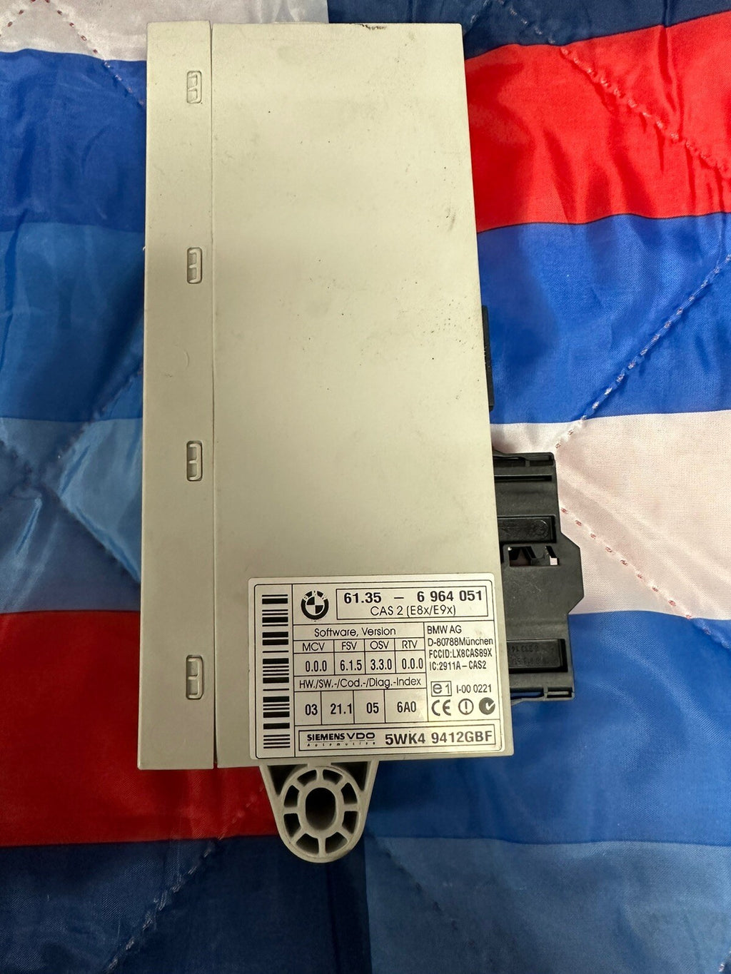 BMW N52 2.5 ENGINE CONTROL MODULE DME MSV70 CAS2 KEY ECU SET OEM 7553116