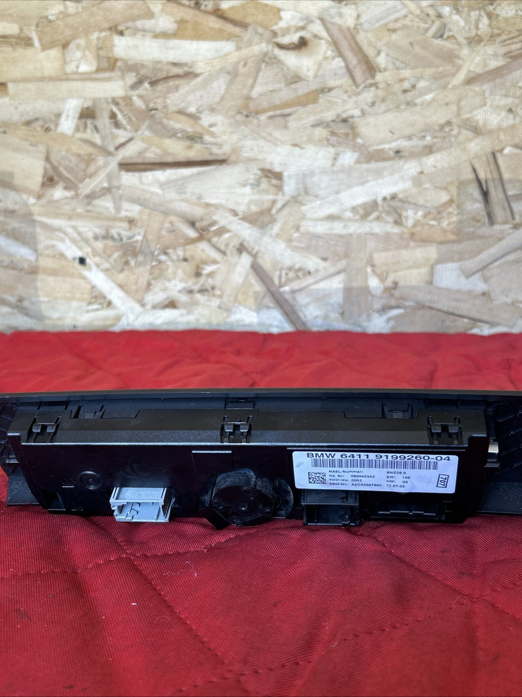 BMW 2006-2012 E90 HVAC HEATER AC CLIMATE CONTROL SWITCH PANEL BLACK OEM 9199260