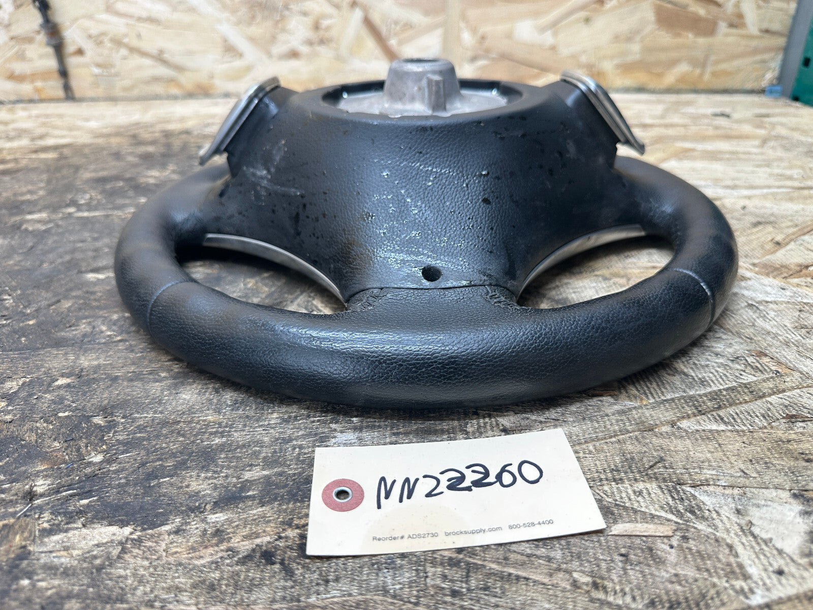 BMW 06-11 E90 3 SERIES BLACK LEATHER SPORT STEERING WHEEL W PADDLES OEM 6795858