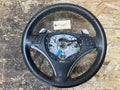 BMW 06-13 E90 3 SERIES BLACK LEATHER STEERING WHEEL W/ PADDLES OEM 3051626