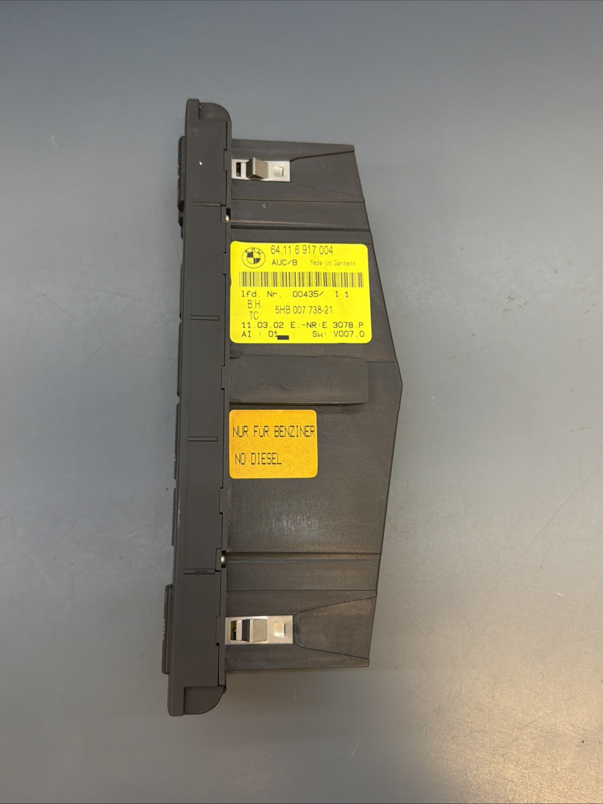 01-06 BMW E46 3-SERIES A/C HEATER CLIMATE CONTROL SWITCH PANEL 6917004 OEM