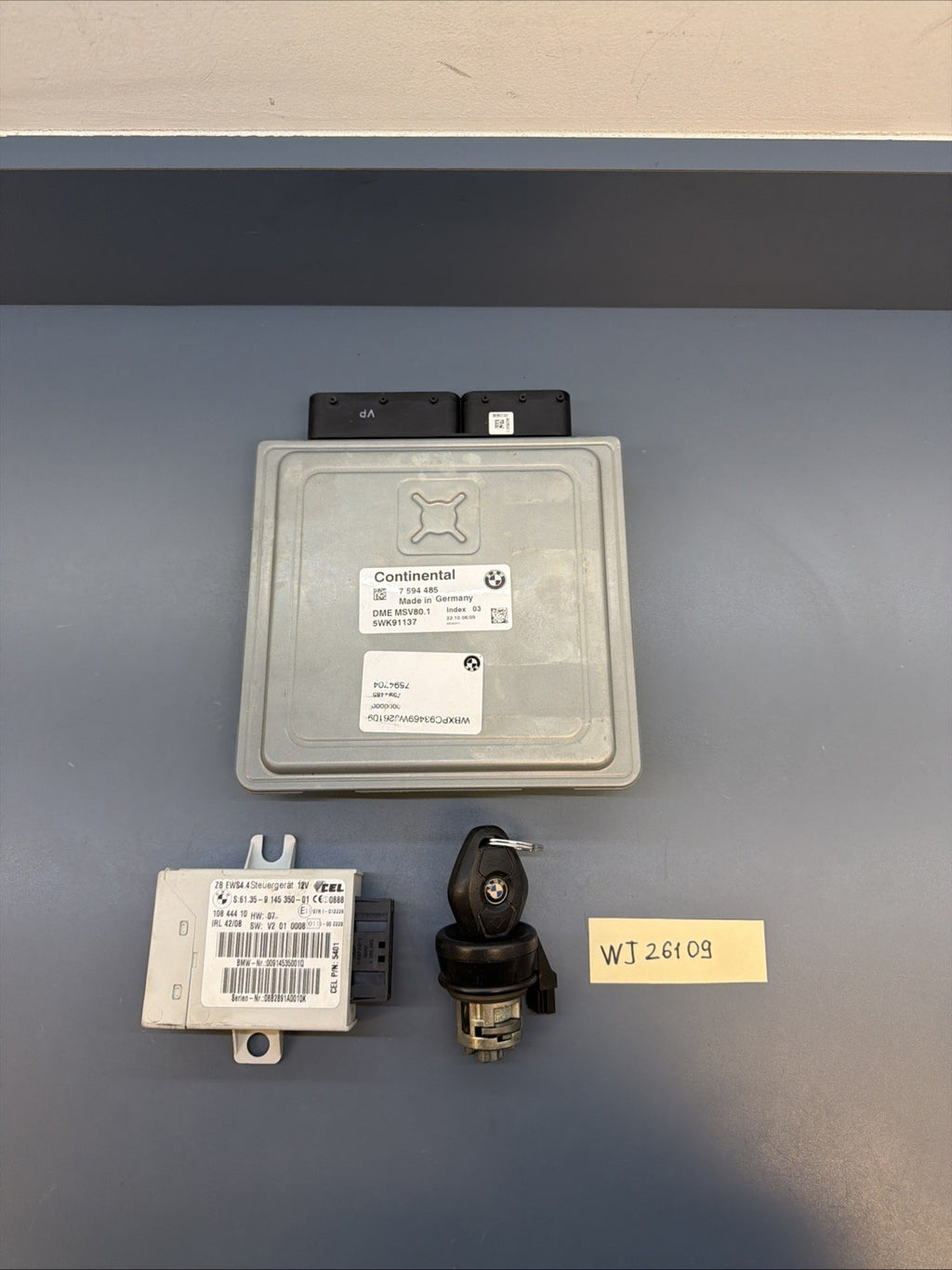 2007-2010 BMW X3 xDrive30i 3.0si E83 DME ECM ECU EWS KEY LOCK 7594485 9145350
