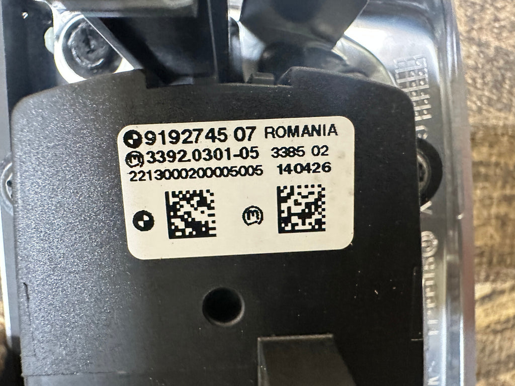 BMW 09-17 F10 5 SERIES ALUMINUM HEXAGON HEADIGHT CONTROL SWITCH OEM 9192745