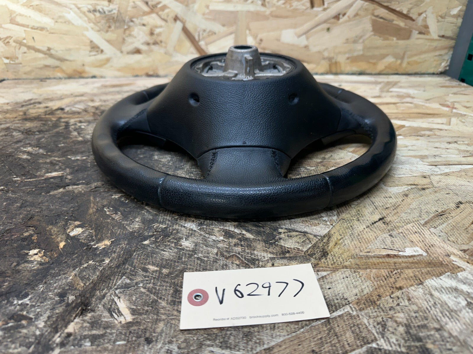 BMW 2006-2012 E90 E9X 3 SERIES BLACK LEATHER STEERING WHEEL OEM 3375E901