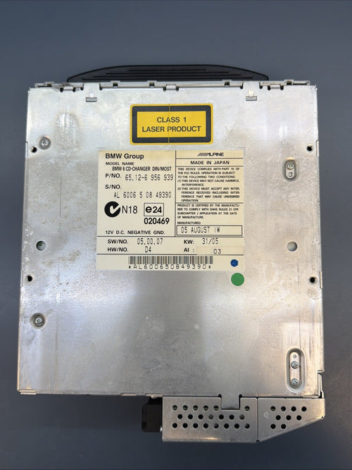 03-10 BMW E60 E63 E64 Front Center Radio CD Changer Magazine Assembly 6956939