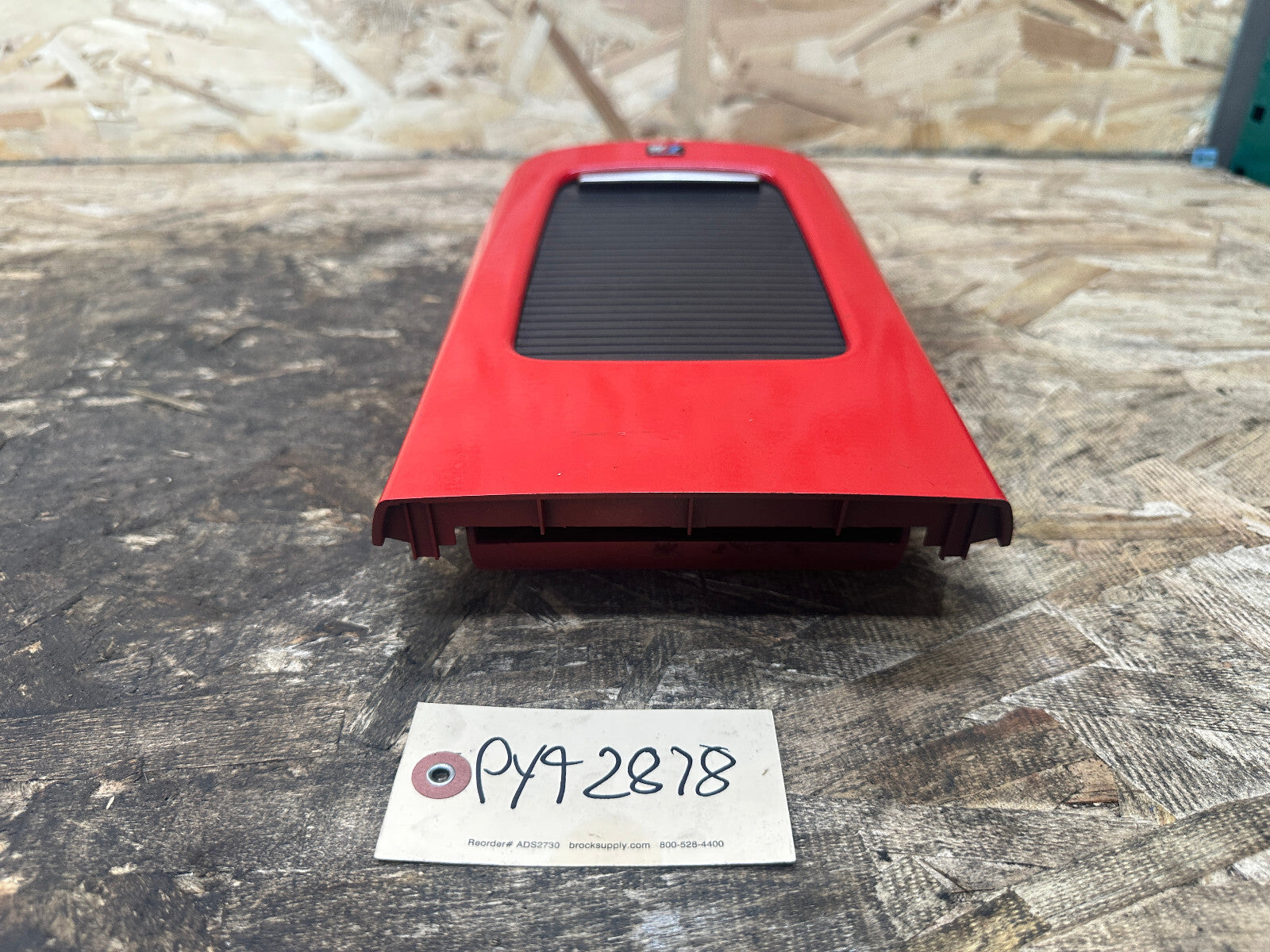 BMW 06-13 E92 E93 3 SERIES M3 REAR CENTER CONSOLE STORAGE TRAY RED OEM 8046329