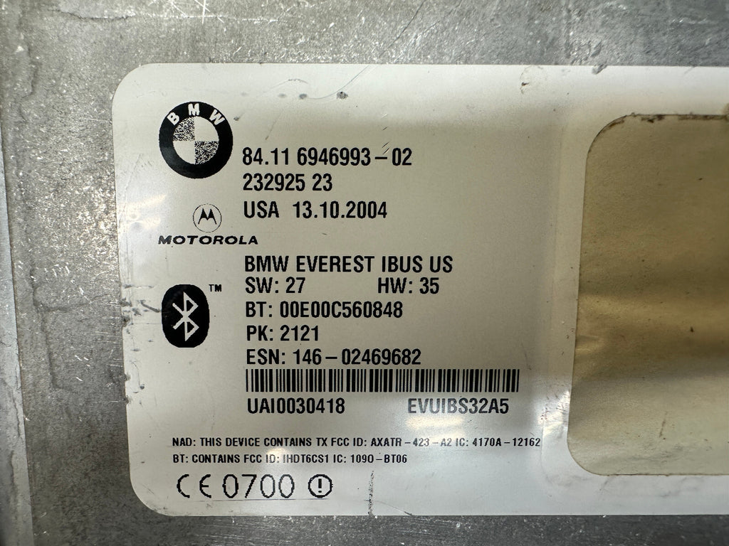 BMW 97-06 3 SERIES X3 X5 Z4 BLUETOOTH TELEMATICS CONTROL UNIT OEM 6946993