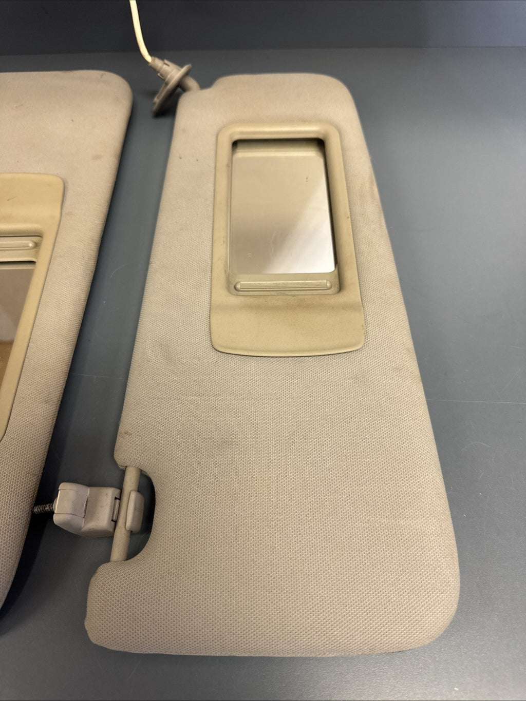 2006-2011 BMW E90 Sun Visor Shade Set Visors Left Right Pair Gray OEM