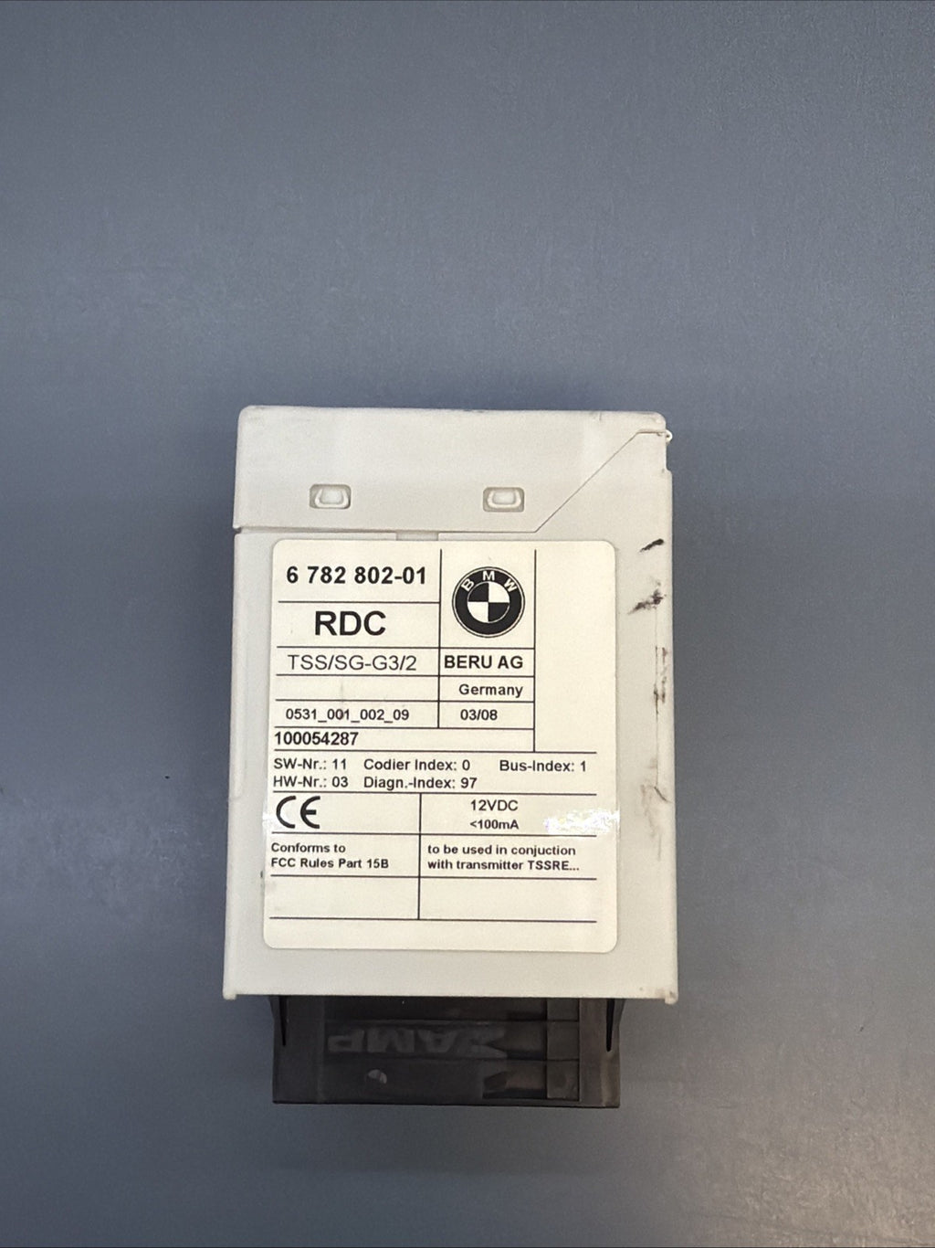 2006 - 2010 BMW X3 E83 TIRE PRESSURE CONTROL MODULE 6782802 OEM