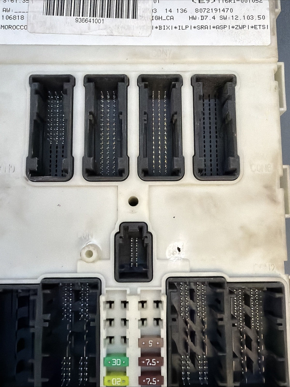 2012 - 2016 BMW 335i F30 Body Control Module BCM BCU 936641001 OEM 
