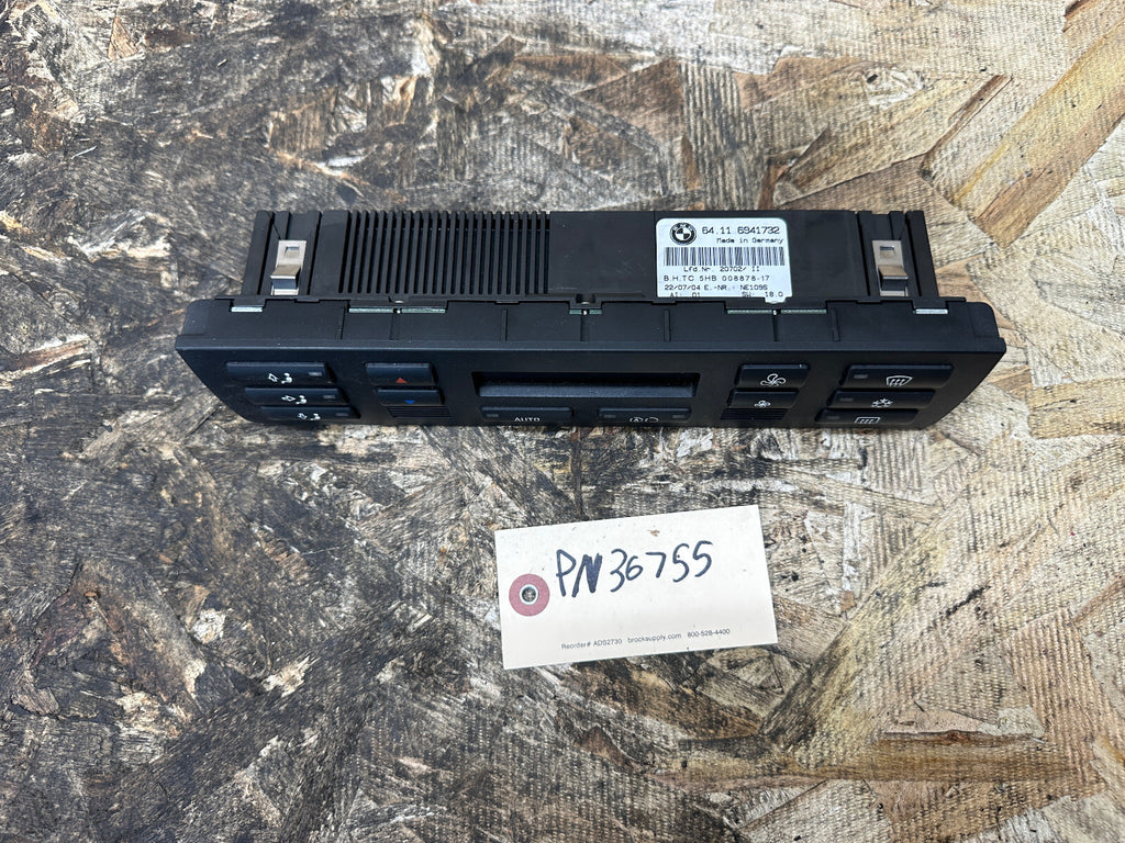 BMW 99-05 E46 3 SERIES CLIMATE CONTROL HEATER/AC PANEL AUTOMATIC OEM 6941732