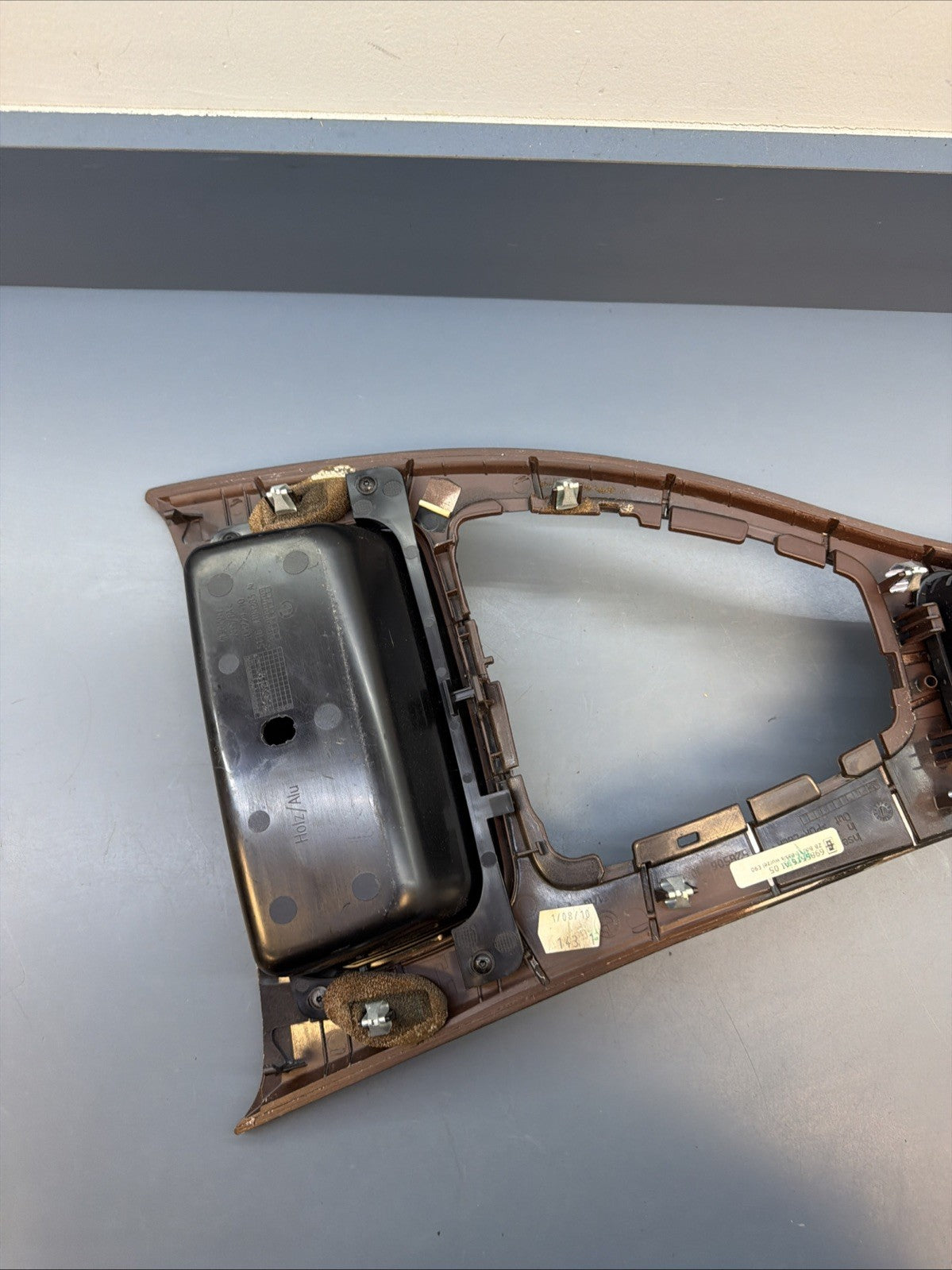 2006-2013 BMW E90 E92 E93 328i 335i Shifter Trim Surround Bezel Wood OEM 7118034