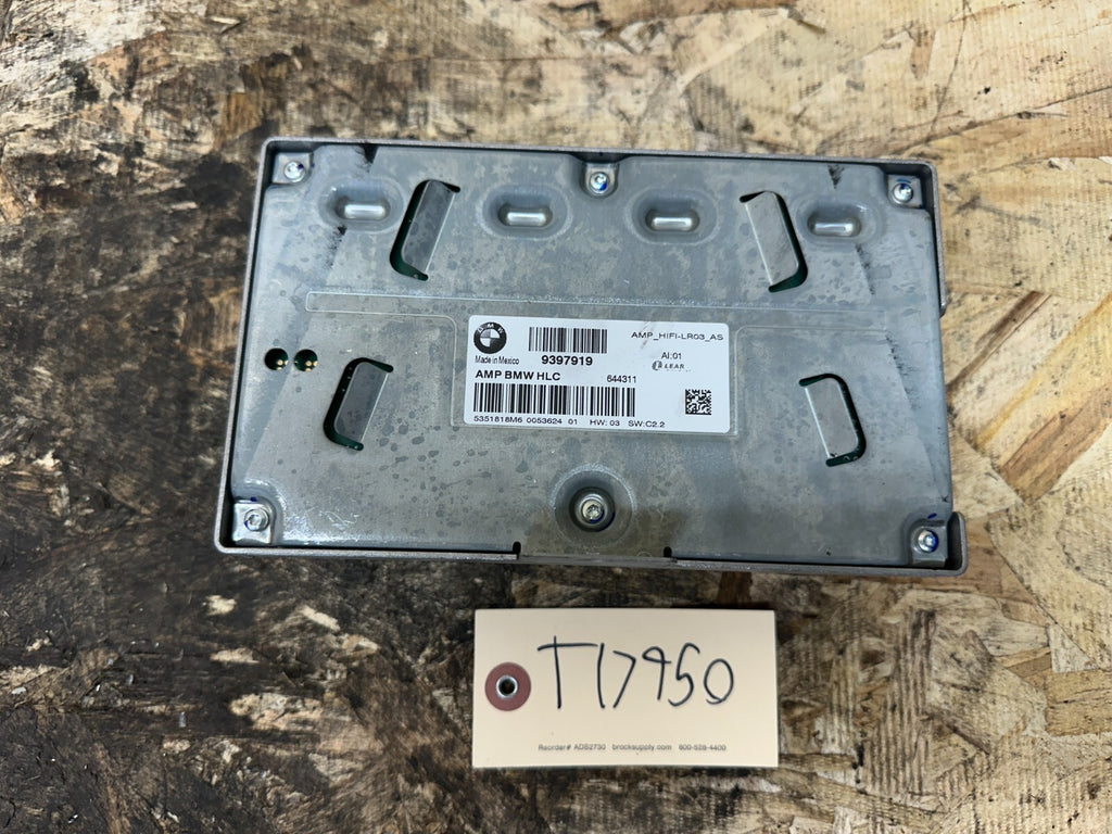 BMW 2011-2017 F25 X3 AUDIO RADIO AMPLIIER AMP OEM 9397919