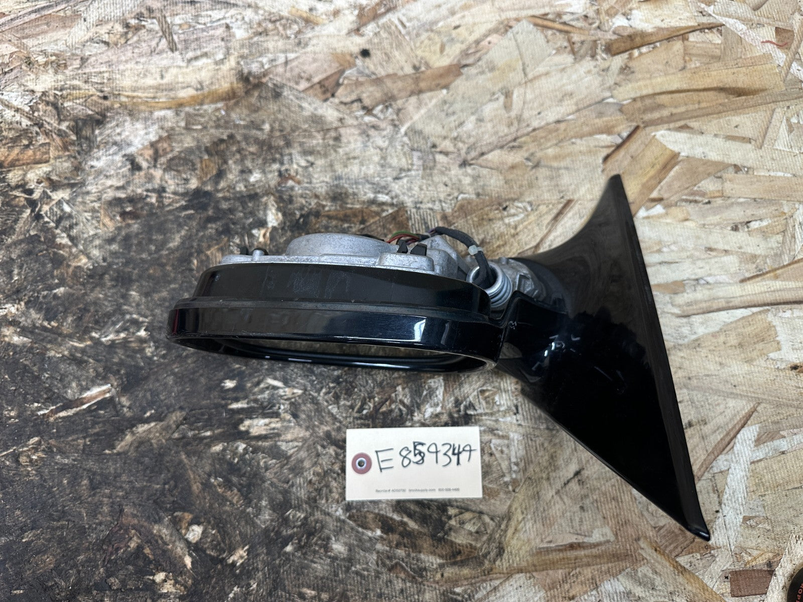 BMW 2009-2013 E90 LCI POWER LEFT DRIVER SIDE MIRROR NO COVER BLACK OEM 7208146