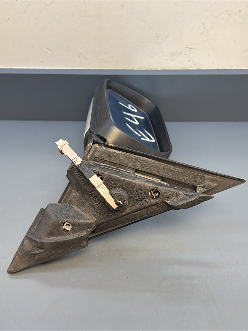 BMW 1997-2002 E46 PRE LCI LEFT/DRIVER SIDE VIEW MIRROR BLACK OEM 0117351