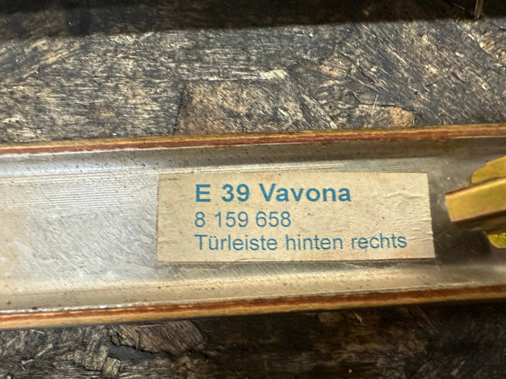 BMW 95-03 E39 5 SERIES LEFT+RIGHT VANOVA WOOD DOOR TRIM 2PC 8159658+8159657