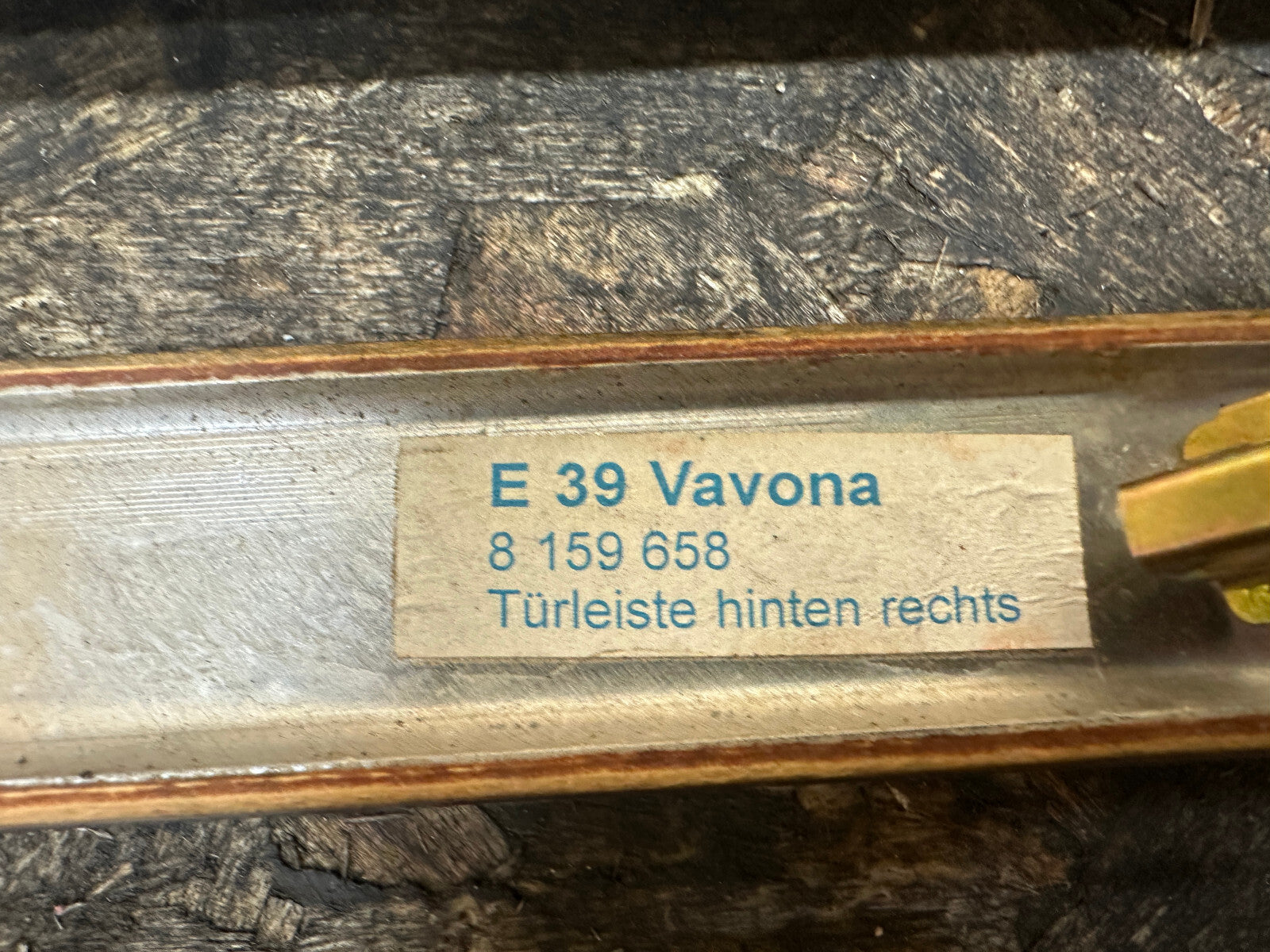 BMW 95-03 E39 5 SERIES LEFT+RIGHT VANOVA WOOD DOOR TRIM 2PC 8159658+8159657